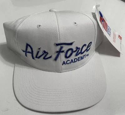 Gorra Gorra Air Force Falcons Vintage Años 90 Deportes Especialidades Script Snapback - Nueva con Etiquetas Foto 1 de 4