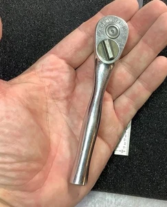 Tiny Vintage CORNWELL USA 1/4” Drive Ratchet Mechanics Tool Working - Picture 1 of 4