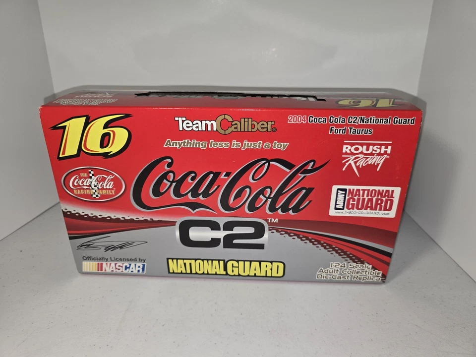 Greg Biffle #16 Coca Cola C3 National Guard 2004 Ford Taurus. 1/24 sc. Diecast - Image 1 of 4
