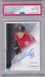 Sean Monahan 13/14 Upper Deck SP Authentic Future Watch Rookie Auto PSA 10 - Picture 1 of 1