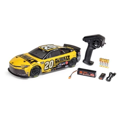 Coche de carreras Losi 1/12 NASCAR RC Christopher Bell No. 20 DeWalt 2025 AWD RTR cepillado Foto 1 de 4