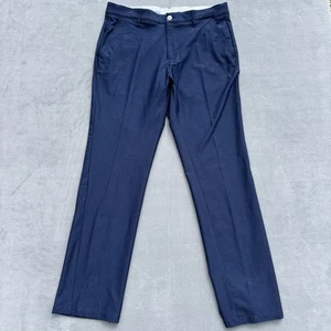 Adidas Men’s Golf Pant Blue Size 32X32 Polyester Stretch Comfort RN# 88387 - Picture 1 of 16