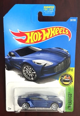 Hot Wheels HW Exotics Aston Martin One-77 2017 azul Foto 1 de 2
