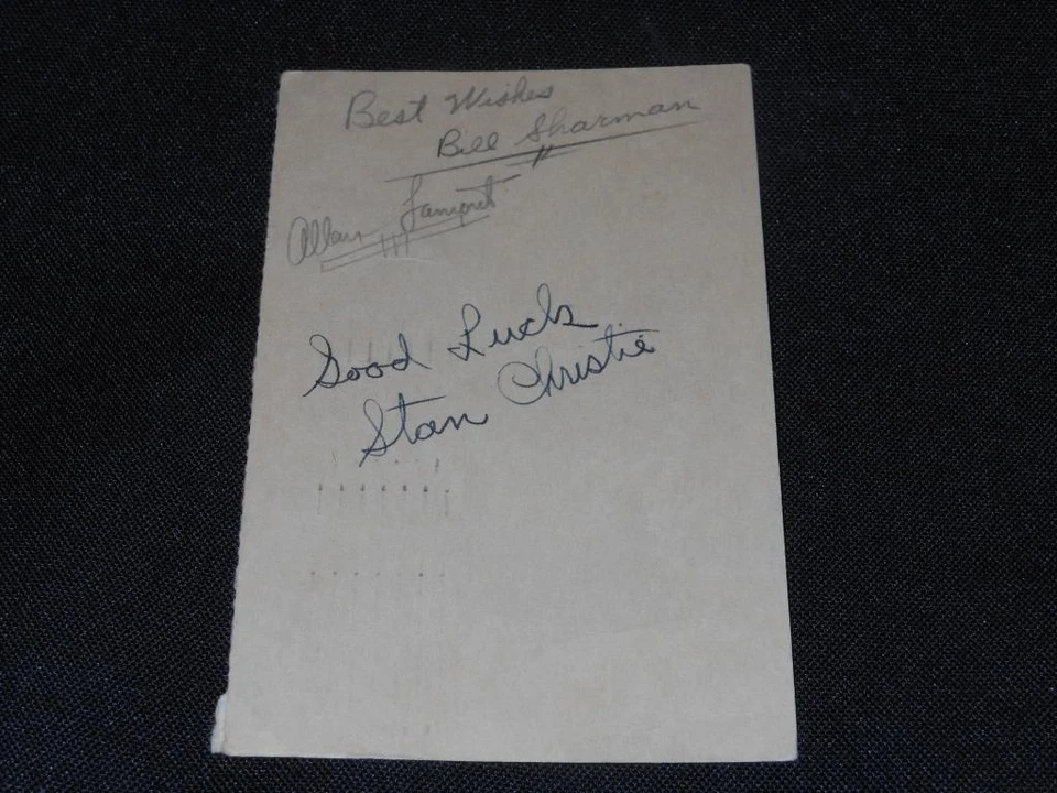 1950 USC Basketball Team Signed Original GPC Bill Sharman Autograph JSA COA H14 - Image 1 of 1