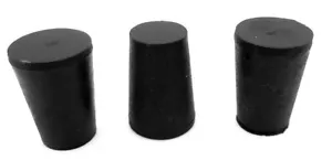 Rubber Stopper #0, Tapered Plug 1/2" To 21/32" ID Hole Plug 14mm To 16mm ID Hole - Picture 1 of 12