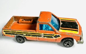 Vintage 1983 Zylmex Datsun Orange P319 Pick Up Truck Hong Kong Casting - Picture 1 of 5