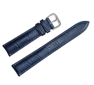 Cinturino In Pelle Universale Ricambio Per Orologio Larghezza 20mm Blu lac - Foto 1 di 1