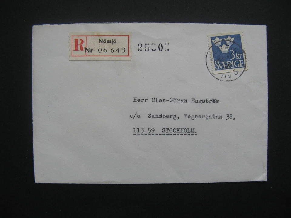 SWEDEN, R-cover Nässjö 1969, 3 Kr three crowns tre kronor - Image 1 of 1