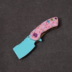 Kansept Knives Dessert Warrior Mini Korvid - 154CM / Pink & Blue Donut Theme