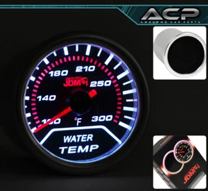 Universal 52MM Water Temp Temperature Meter Gauge Auto LED Analog Red Needle JDM - Picture 1 of 3