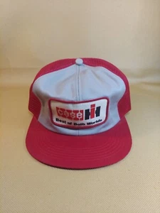 Vintage Case International Harvester K Brand Snapback Hat USA Patch Farming - Picture 1 of 3