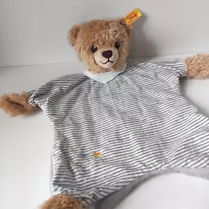 Steiff Baby Schmusetuch Schnuffeltuch Bär Bärchen Teddybär Grau - Picture 1 of 7