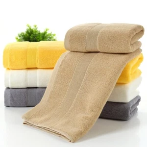 Premium Hand Towels 100% Cotton Super Soft Plush Face Cloth Bath Sheet 2 Pcs - Picture 1 of 6