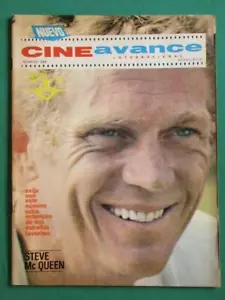 1969 STEVE McQUEEN FOTO COVER CINE AVANCE Diana Rigg SPANISCH MEXIKANISCHES MAGAZIN - Bild 1 von 1