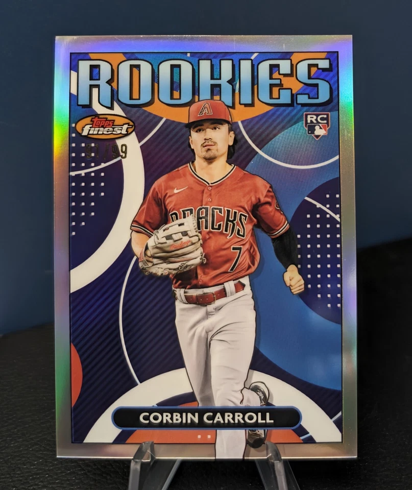 2023 Topps Finest Corbin Carroll RC ROOKIES #/99 #FRD-7 Arizona Diamondbacks 🐍 - Image 1 of 2