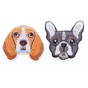 Brooch Pin Embroidery Cartoon Lifelike Beagle Bulldog Dog Puppy Children Unique - Picture 1 of 10
