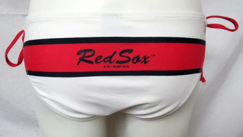 Boston Red Sox Women's Medium String Bikini Bathing Suit Swimsuit Bottom C1 2006 Cover