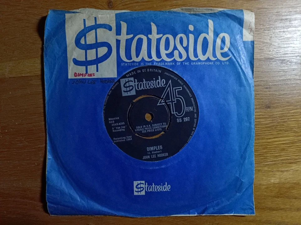 John Lee Hooker - 7" single - Dimples - Stateside (UK) label - VG+/VG - Image 1 of 4
