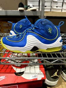 Size 8 - Nike Air Penny 2 Le Sprite Blue Green White Used Authentic Rare 2012 - Picture 1 of 22