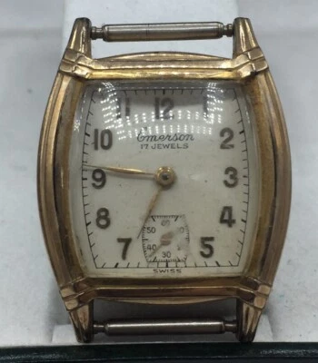 Reloj Hombre Emerson 17 Jewel Chapado en Oro Foto 1 de 4