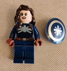 Lego Super Heroes Marvel Minifigure Captain Carter (sh749) from 76201 - Great - Picture 1 of 2
