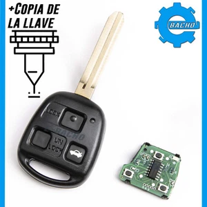 LLAVE MANDO  433MHz 4D67 SE ADAPTA A TOYOTA COROLLA AVENSIS  + COPIA DE LA LLAVE - Bild 1 von 11