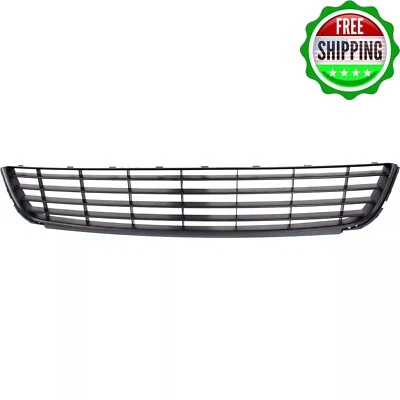 New Bumper Face Bar Grille Front Black For 2010-2014 Volkswagen Jetta, Golf Foto 1 de 4