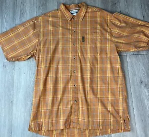 Columbia Sportswear kurzärmliges kariertes geknöpftes Herrenhemd Fronttasche Größe XLT - Bild 1 von 11