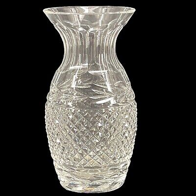 Vintage Waterford Crystal Vase Glandore 7  Tall Leaded Glass Decor Etched EUC • 34.99$