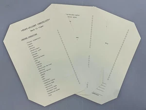 Battlestar Galactica Post-Flight Checklist - BSG-14 - Picture 1 of 3