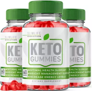 (3 Pack) Slim Life Evolution Keto Gummies for Weight loss, SlimLife Gummy 180 ct - Picture 1 of 4
