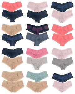 Victoria's Secret Very Sexy Cheeky Panties Strappy Lace Lot of 2 S, M, L, XL