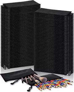 300 Pcs Pencil Pouches Bulk Black A6 Size Small Zipper Pencil Bags Football Patt - Picture 1 of 12