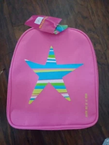 Small Back pack Designer Agatha De La Prada Pink W/Heart book bag ruck sack - Picture 1 of 2