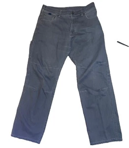 Kuhl Patina Dye Mens Cargo Carpenter Jeans, Subtle Gray Stripe, Outdoor Pants 34 - Picture 1 of 15