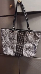Nine West Black and Silver Tote / Purse ,Great Condition - Picture 1 of 7