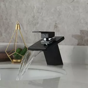 Rubinetto olio bronzo vetro nero rubinetto lavandino acqua - Foto 1 di 9
