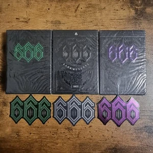 666 Cartas de Juego Reserva Verde Púrpura y Plata Oscura Nuevo Sellado Edición Limitada Baraja - Imagen 1 de 15