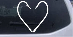 Fish Hook Heart Car or Truck Window Laptop Decal Sticker 6X6.0 - Bild 1 von 33