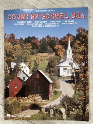 Country Gospel USA Songbook Piano Vocal Guitar Christian 1983 Hal Leonard - Image 1 of 4