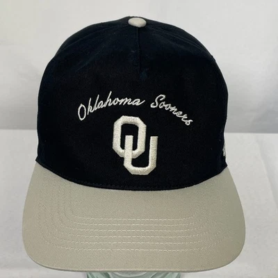 Oklahoma Sooners NCAA '47 Marca Negro Tostado Snapback Sombrero Para Hombre Talla Única Foto 1 de 4