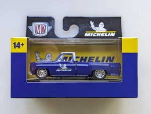 M2 Machines 1/64 blue Michelin 1973 Chevrolet Cheyenne Super 30 dually **read** - Picture 1 of 4