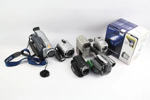 Vintage Video Cameras Inc Sony DCR-HC24E, DCR-PC1E & DCR-TRV230E w/ Straps x 6 - Picture 1 of 6