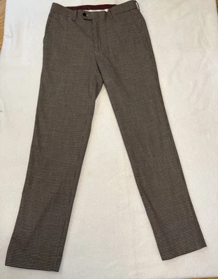 Traje Bar III Para Hombre Calce Ajustado Borgoña Negro Cuadros Pantalones Separados 29x30 Foto 1 de 4