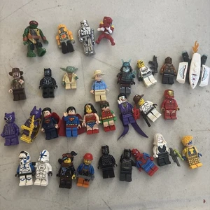 Lego Minifigure Lot Of 29 Star Wars Marvel DC Lego Movie - Picture 1 of 11