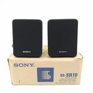 Sony SS-SR10 Rear Surround Sound Speakers Black 6 Ohm Home Cinema Audio - Picture 1 of 11