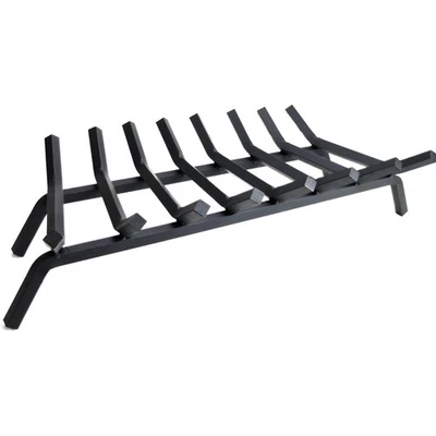 Elegant 30-Inch Solid Steel Fireplace Grate - Heat Resistant, Lifetime Support - Image 1 of 3