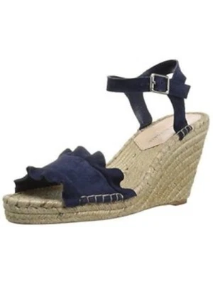 LOEFFLER RANDALL Mujer Eclipse Azul Marino 1" Plataforma Gabby Cuña Gamuza Zapatos 7.5 Foto 1 de 4