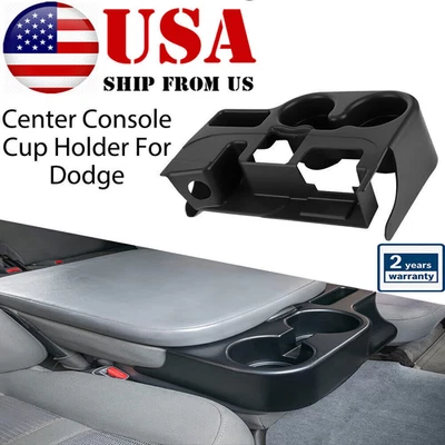 Portavasos consola central negro mate apto para Dodge Ram 1500 2500 3500 2003-2012 Foto 1 de 4