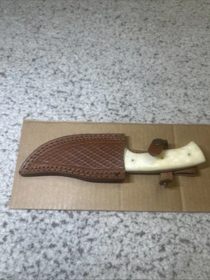 Rite Edge fixed blade knife Pearl Handle With Sheath 9’ Inches Never Sharpened - Image 1 of 4